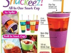 2 in 1 snack and drink cup